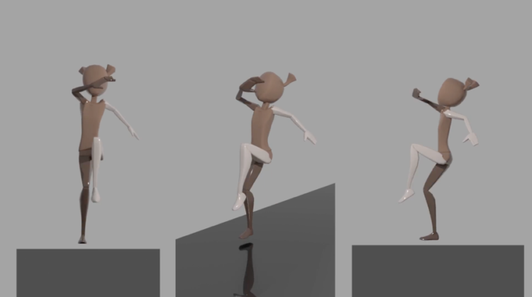 Cycle de marche en animation