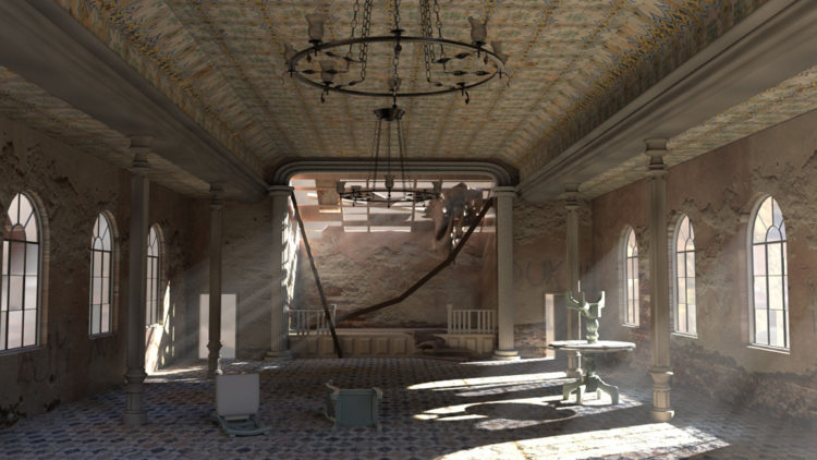 Modeling of an abandoned ballroom !