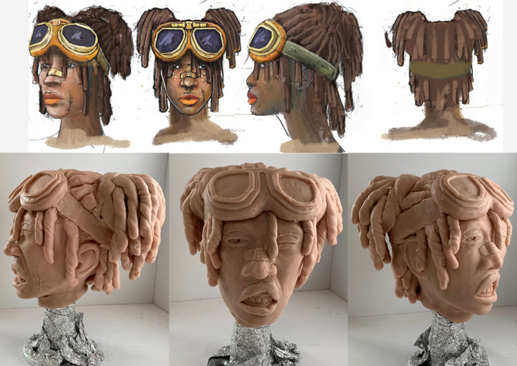 3D character sculptures!
