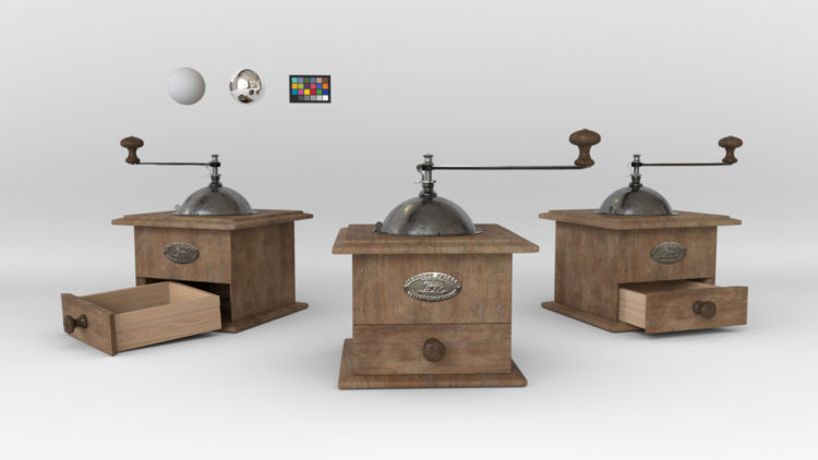 3D antique coffee grinder!